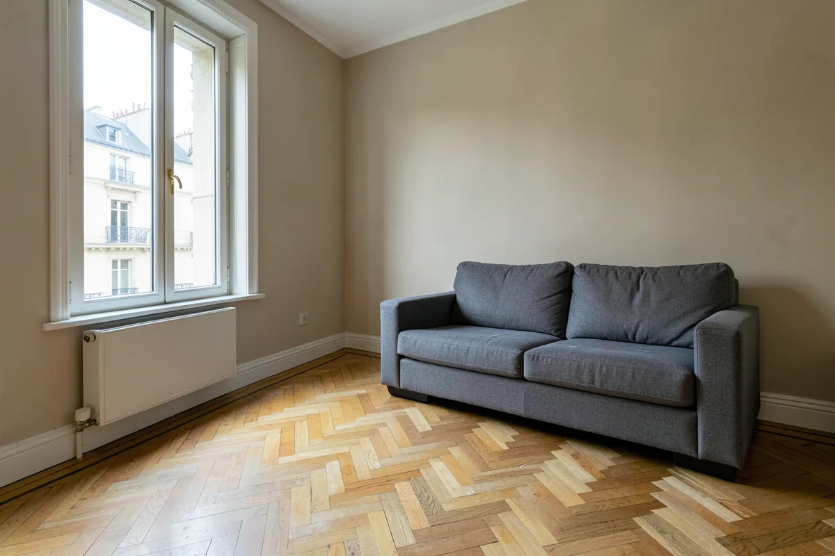 Exemple illustratif : le même logement débarrassé et nettoyé