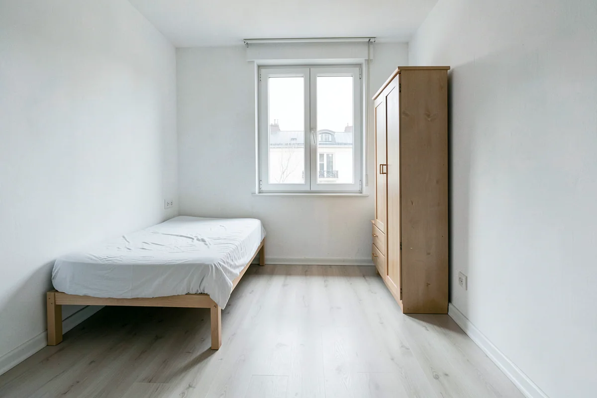 Exemple illustratif : le même logement débarrassé et nettoyé