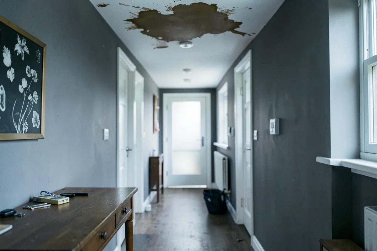 Fuite d'eau Montreuil : Tache au plafond, compteur qui tourne, mur humide ?