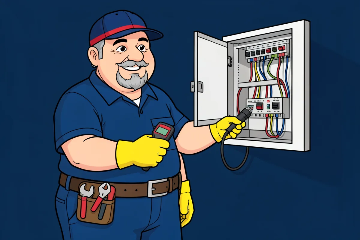 Michel intervient : électricien